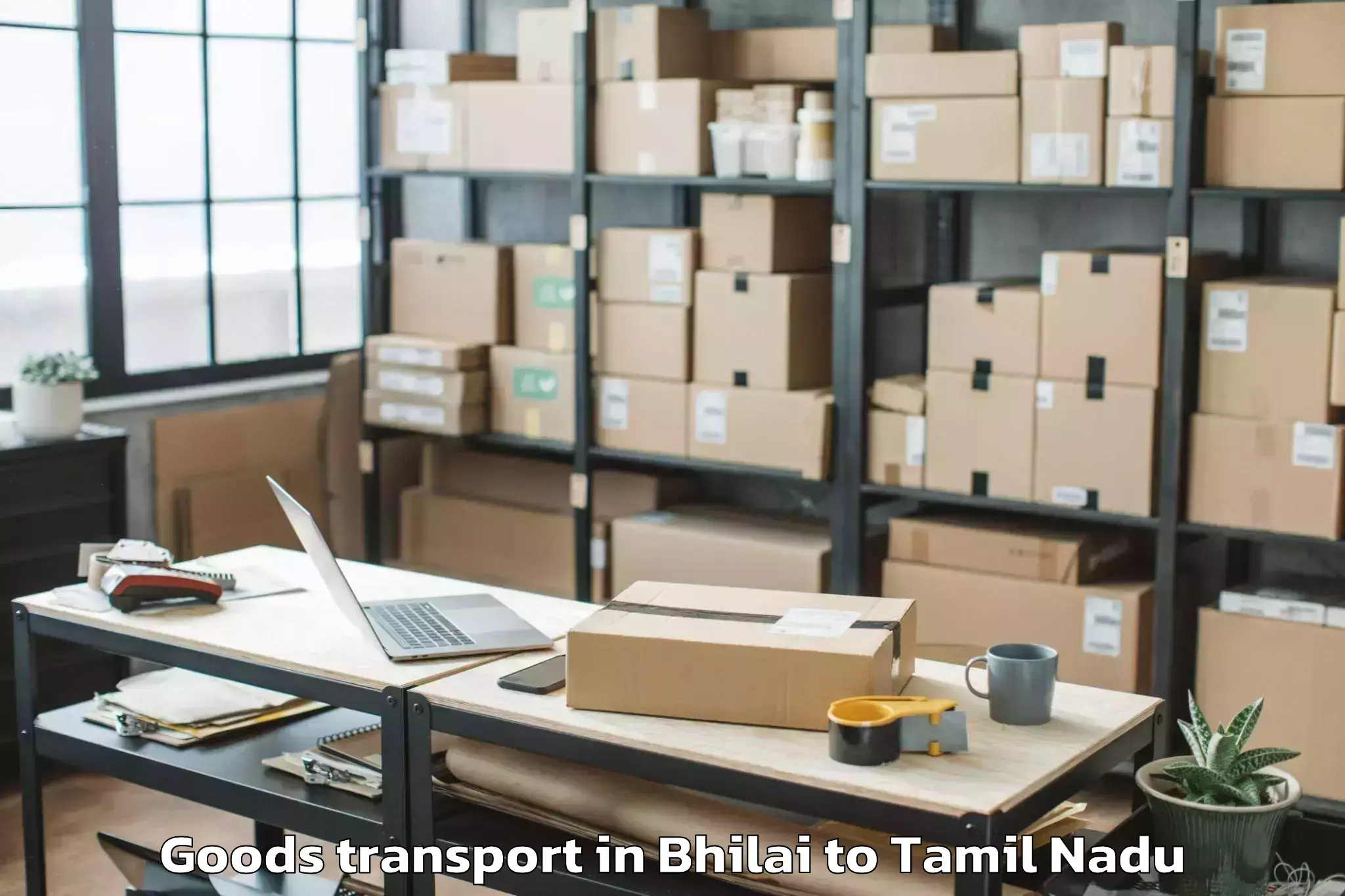 Get Bhilai to Karaikkudi Goods Transport